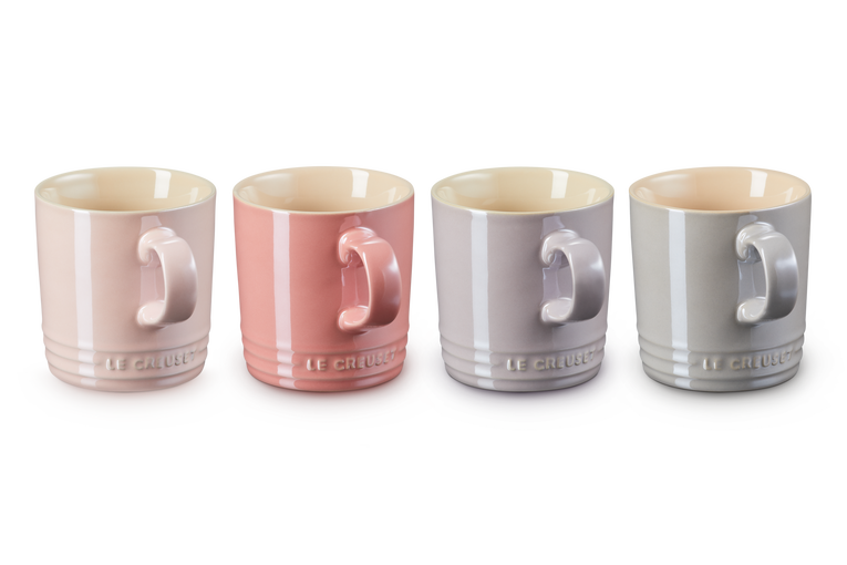 Stoneware Metallics Set of 4 Mugs Pastel Le Creuset UK