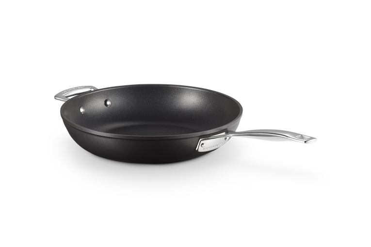 Toughened NonStick Deep Frying Pan with Helper Handle Le Creuset