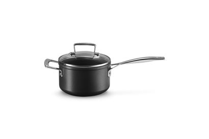 Toughened Non-Stick Saucepan with Glass Lid and Helper Handle