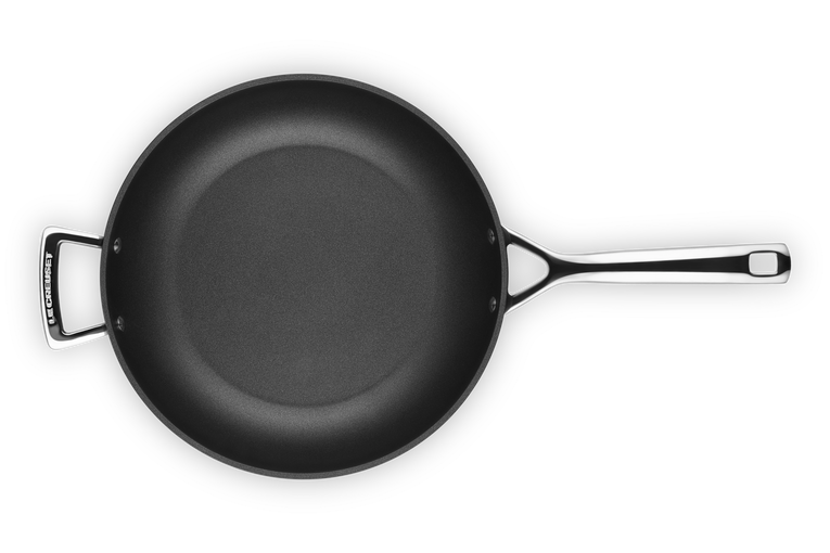 Toughened NonStick Deep Frying Pan with Helper Handle Le Creuset UK