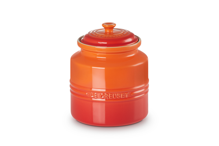 Le creuset biscuit jar top