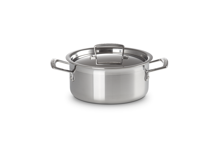 3-ply Stainless Steel Casserole with Lid | Le Creuset UK