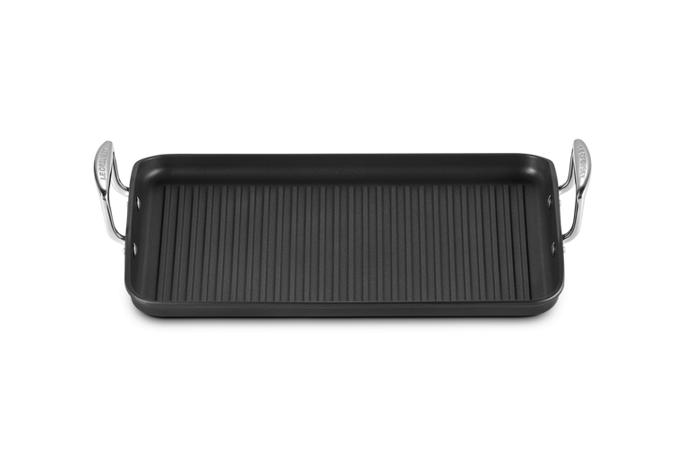 Toughened Non Stick Ribbed Rectangular Grill