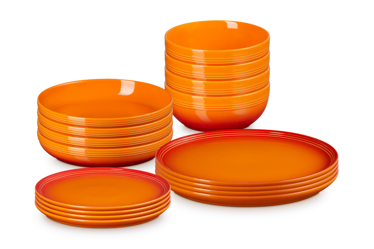 Stoneware Coupe 16 piece Dinnerware Set Le Creuset UK