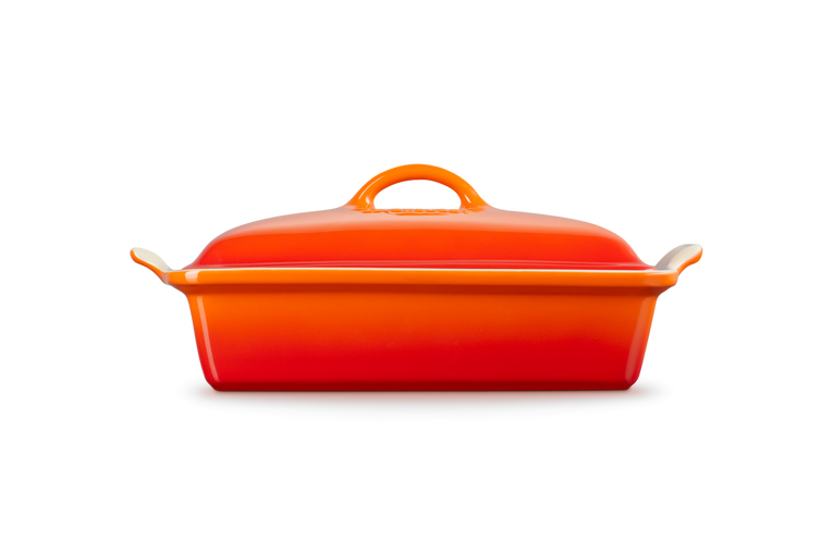 Stoneware Heritage Rectangular Dish with Lid Le Creuset UK