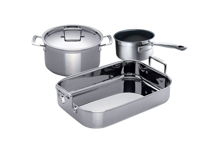 3-ply Stainless Steel 3-piece Cookware Set