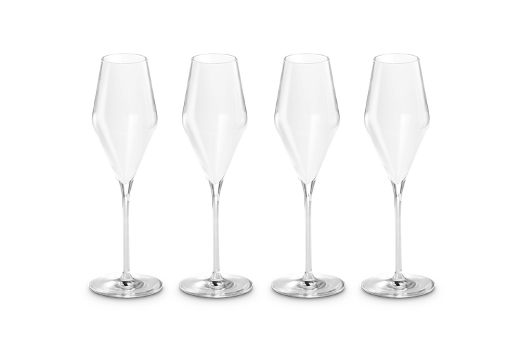 Set of 4 Sparkling Wine Glasses
