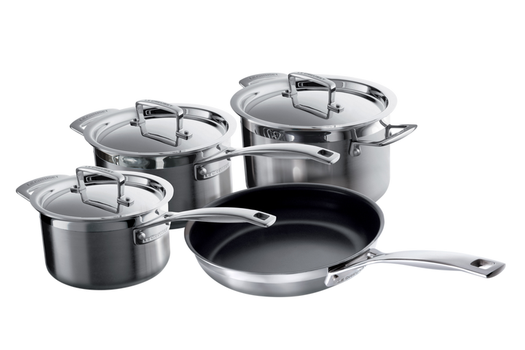3ply Stainless Steel 4piece Cookware Set Le Creuset Official United