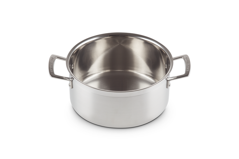 3 ply Stainless Steel Casserole with Lid Le Creuset UK