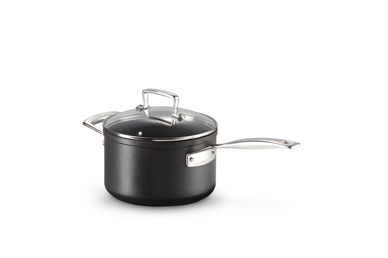 Toughened NonStick Saucepan with Glass Lid & Helper Handle Le Creuset UK
