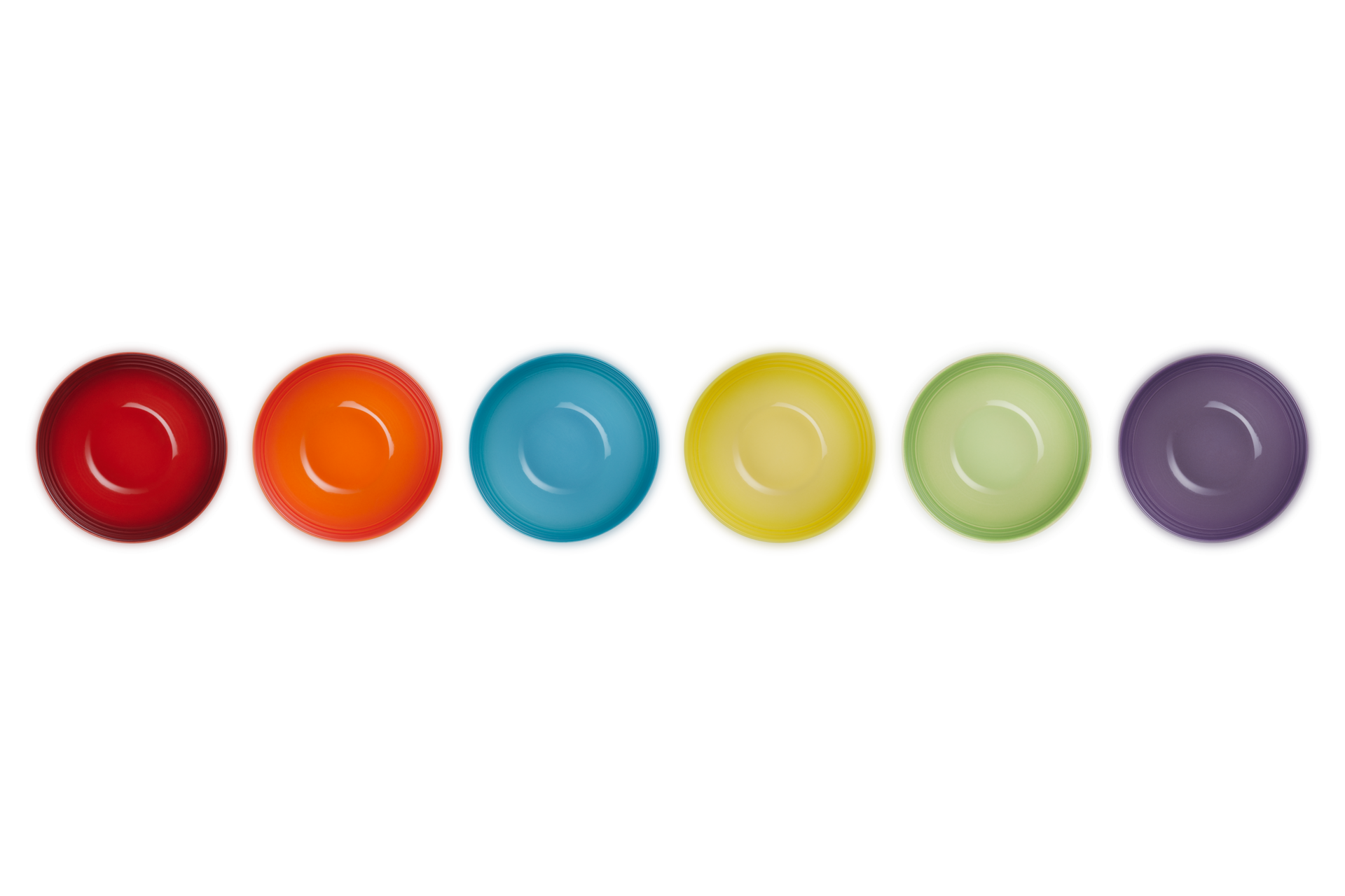 le creuset rainbow bowls