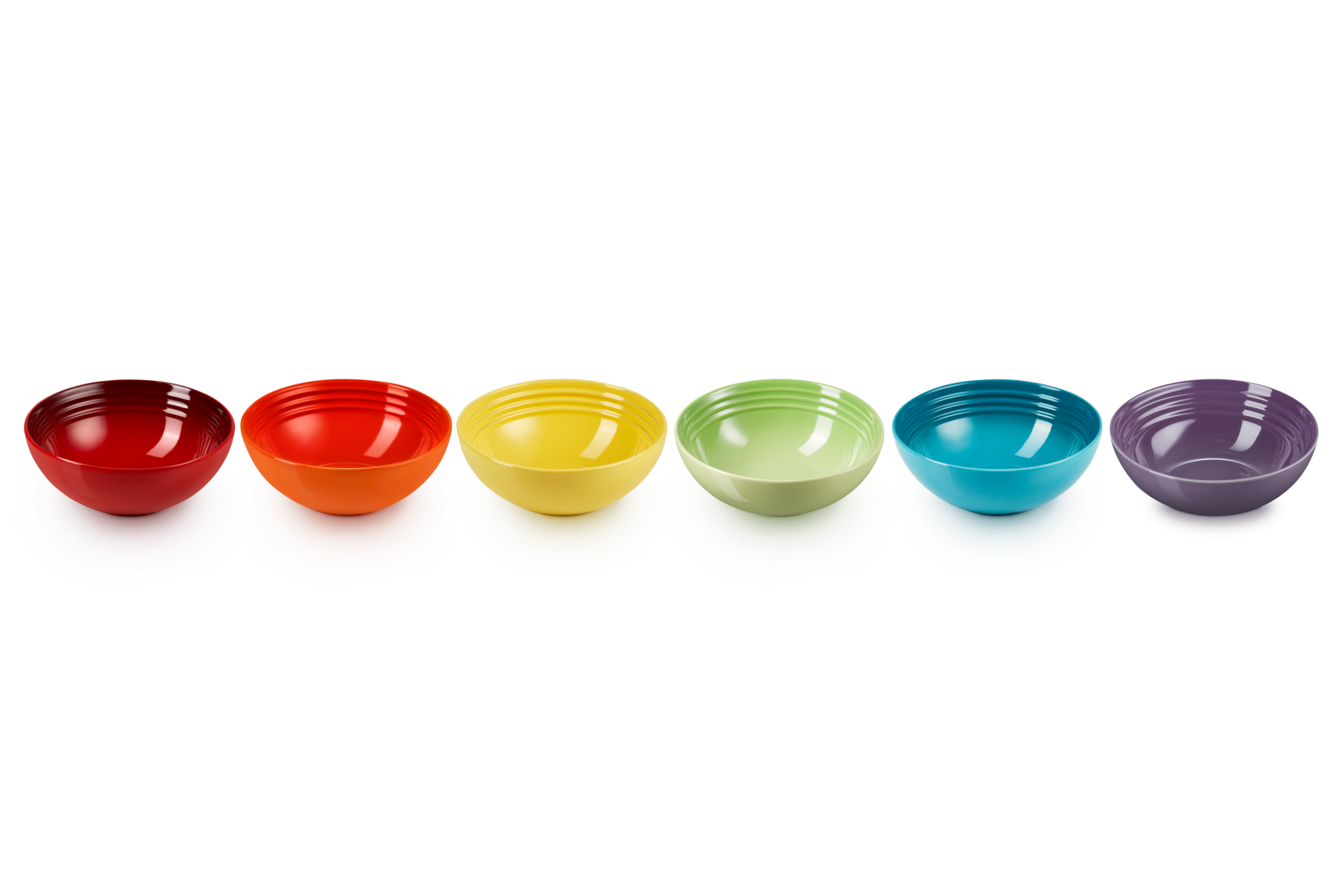 le creuset rainbow bowls