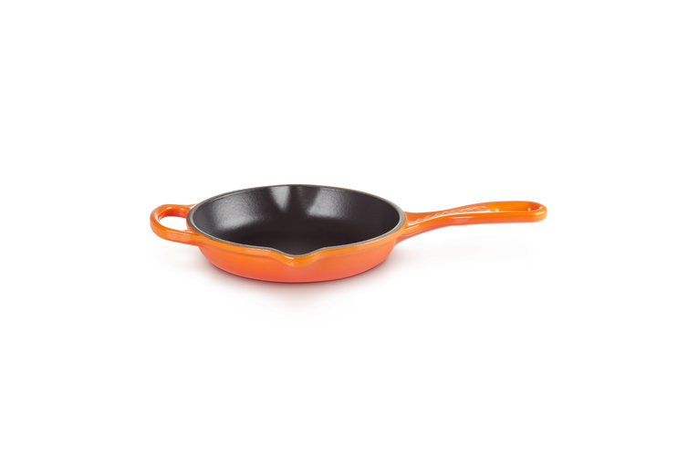 Enameled cast best sale iron skillet
