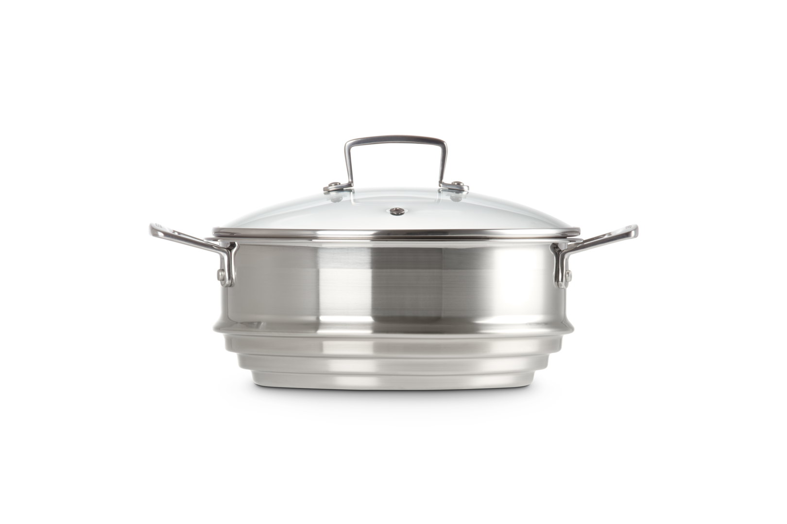 Greensen Stainless Steel Steamer Pot Set Heavy Duty Pasta Cooker with Encapsulated Base Chefs Classic Steamer Set with Steamer Insert and Vented Glass Lid 