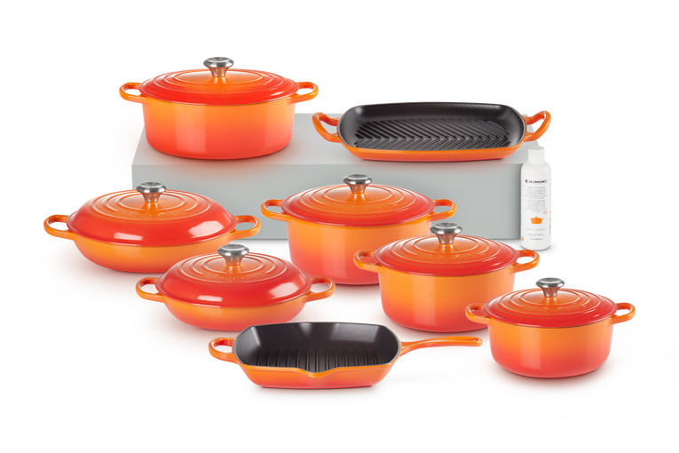 Cast Iron 8 piece Ultimate Set with Cleaner