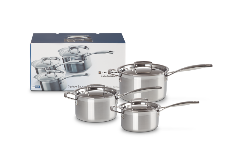 Triple ply stainless steel cookware hot sale