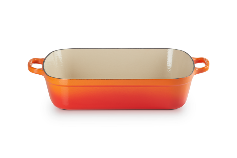 Cast iron roasting top dish