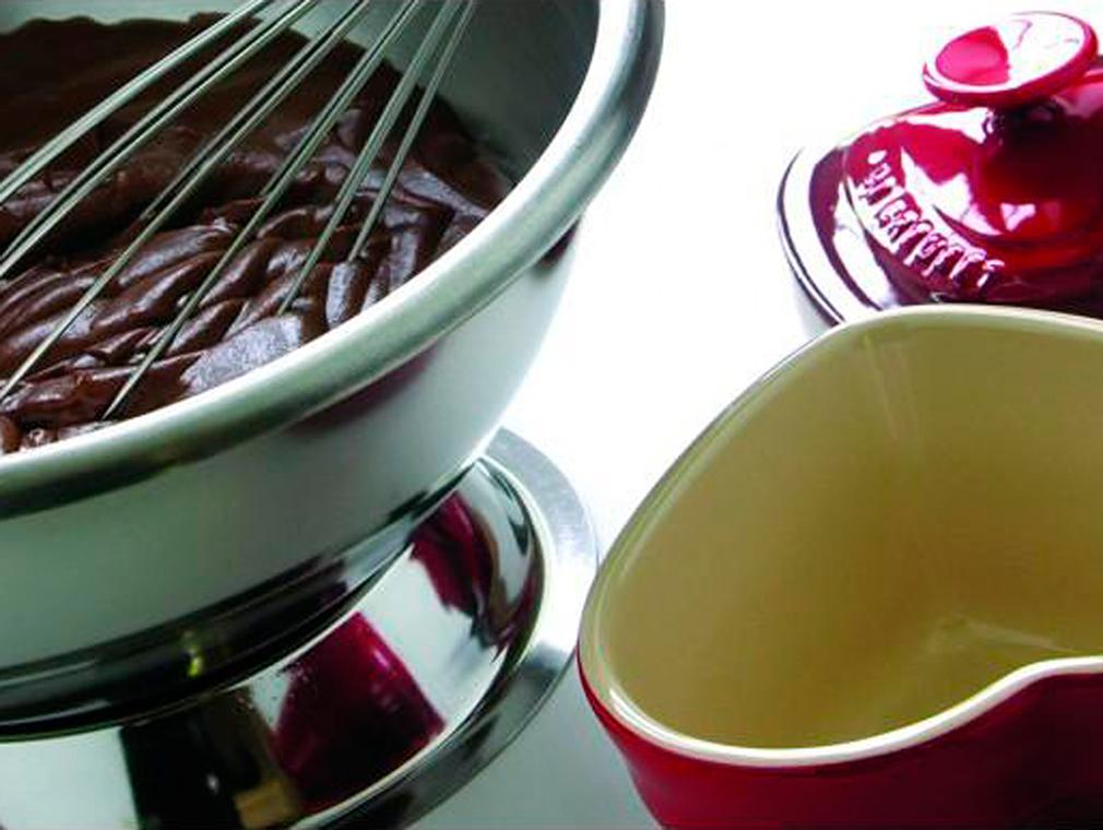Dark Chocolate Mousse Dessert with French Raspberry liqueur