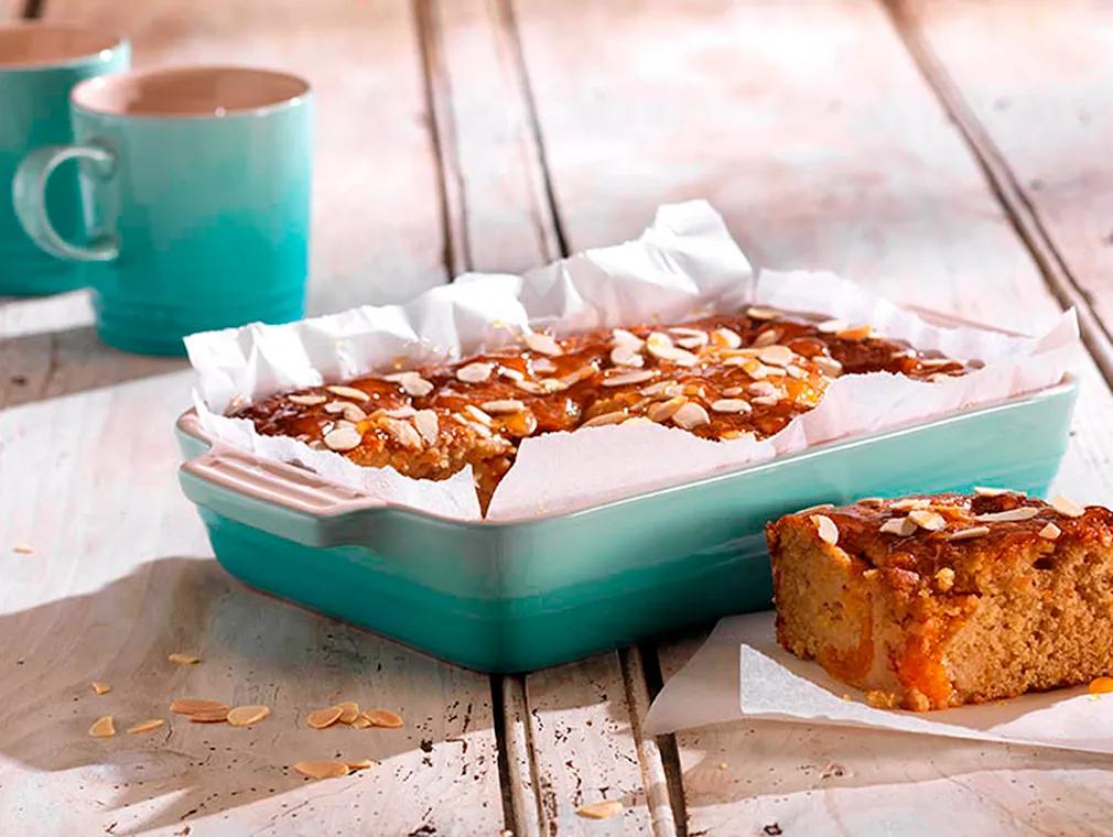 Apricot, Orange & Almond Buttermilk Cake With Apricot and Orange Blossom Honey Glaze