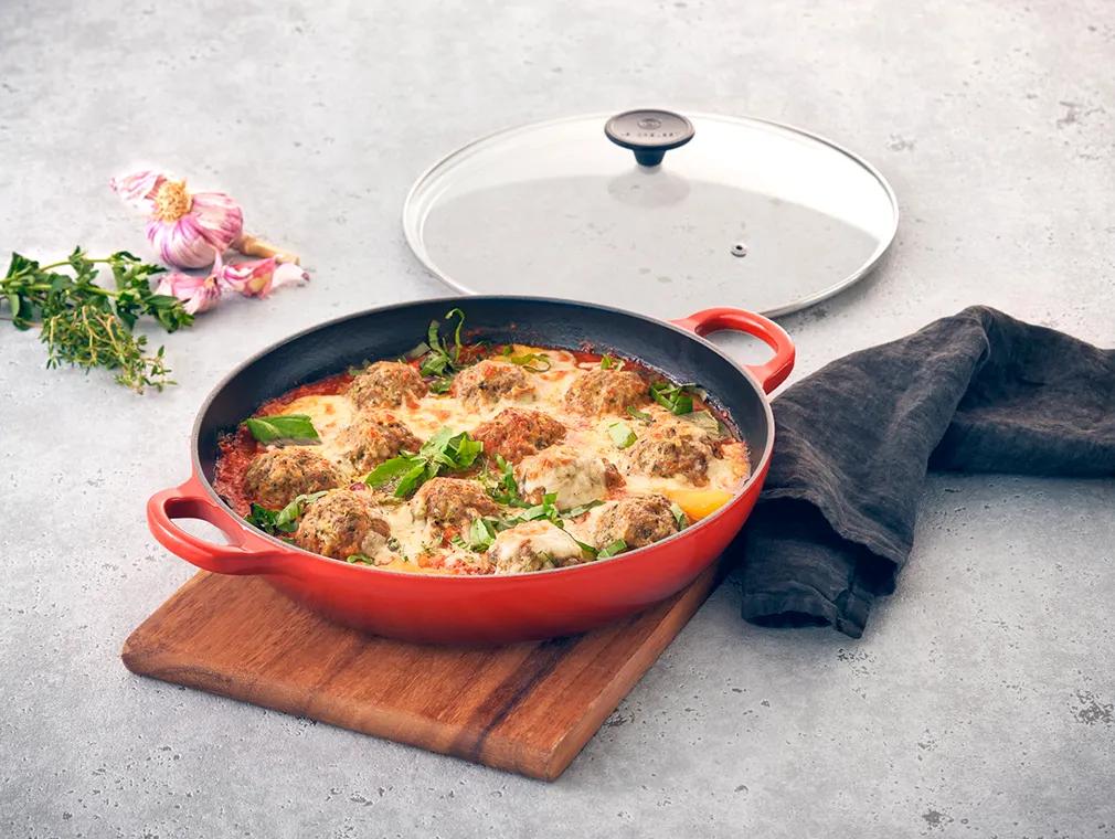 Sausage Ricotta Meatball Bake