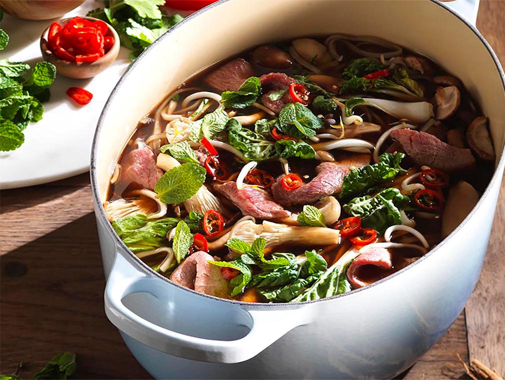 Vietnamese Beef Pho with Noodles