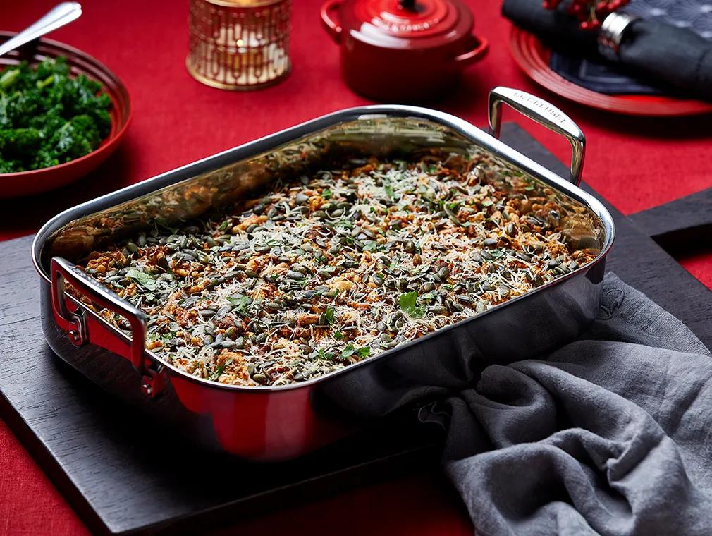 Flavour Revival Celeriac and Sweet Potato Nut Roast Bake
