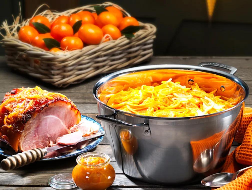Clementine Marmalade Glazed Ham
