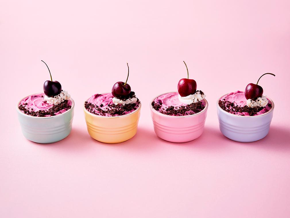 Cherry Mascarpone Mini Cheesecakes