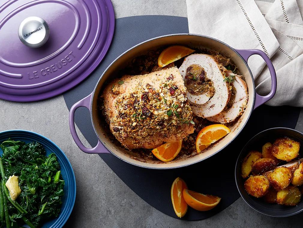 Flavour Revival Festive Turkey Roll with Orange, Cranberry & Pistachio Crumb