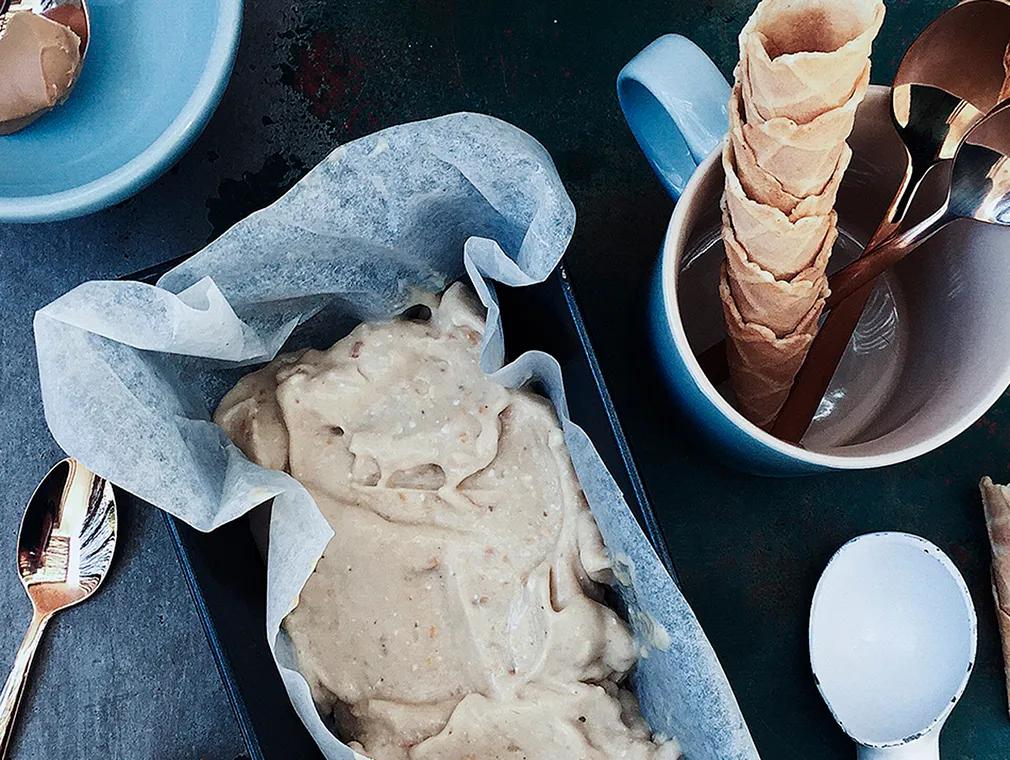 Banana and Peanut Butter Ice Cream