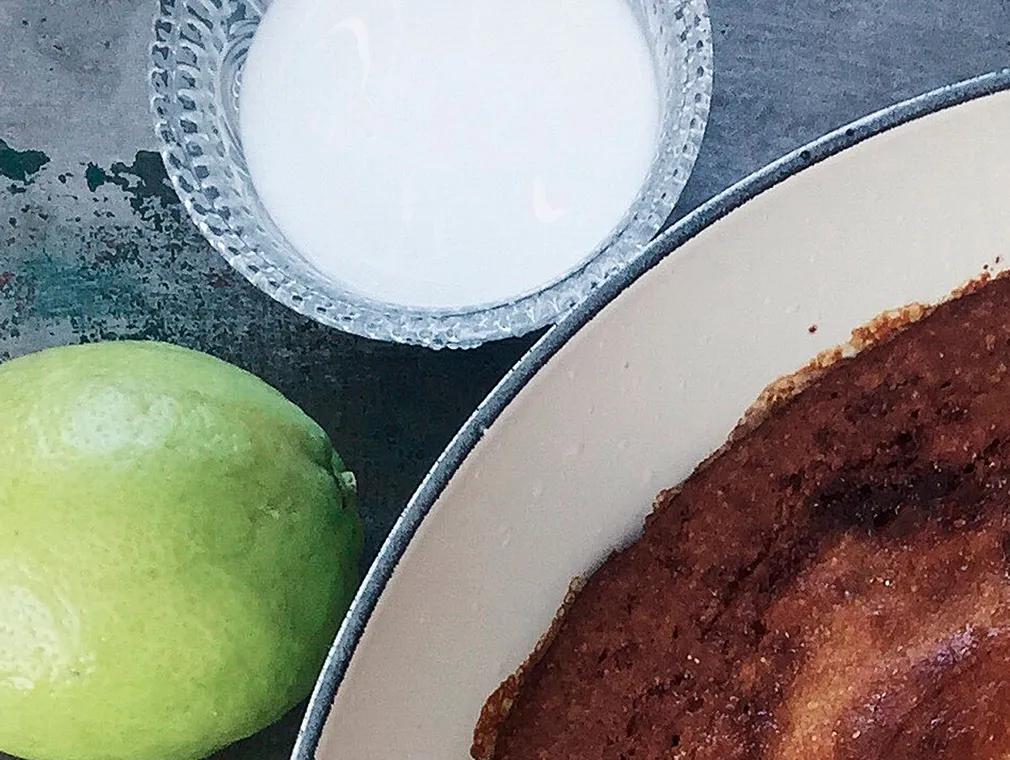 Lemon Coconut Baked Pudding