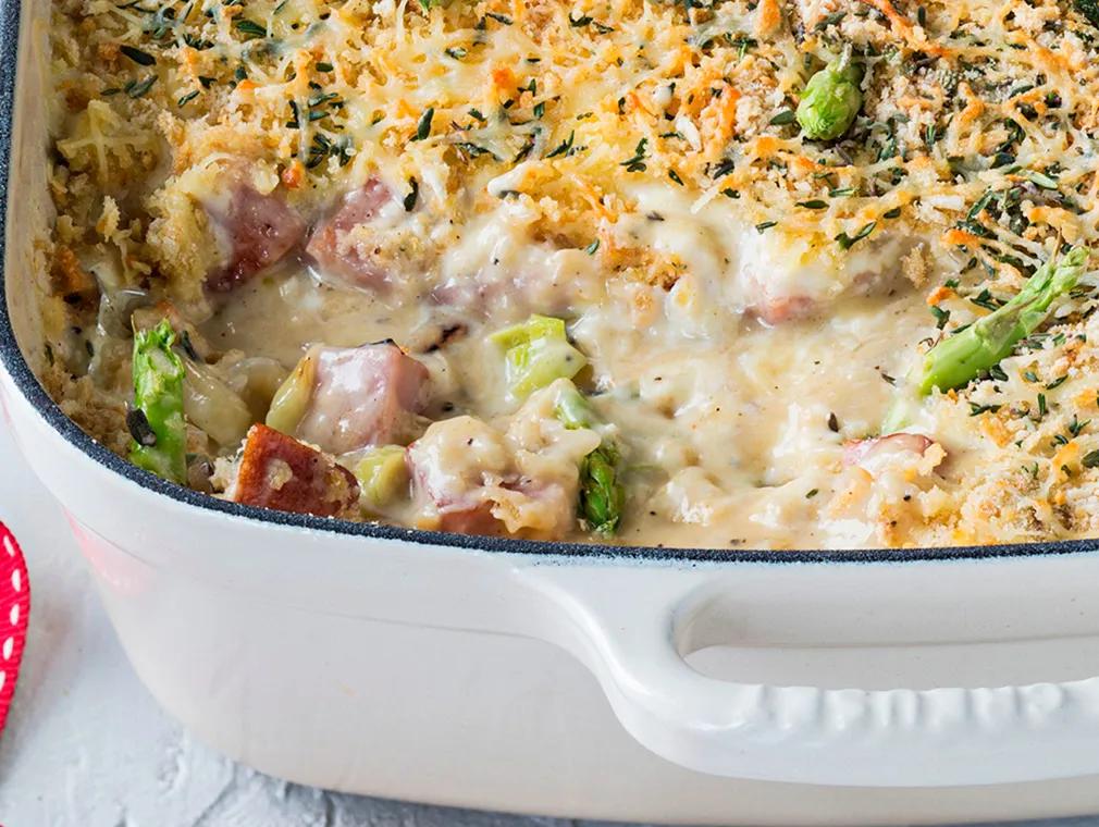 Turkey, Ham and Vegetable Gratin