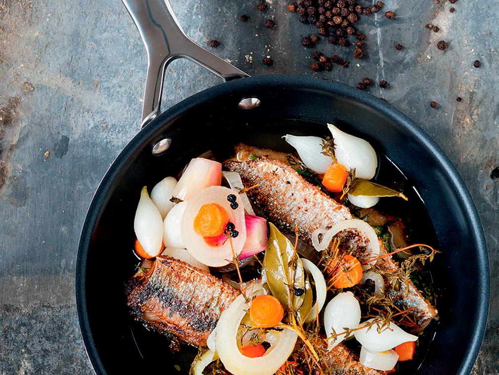 Herring with Dijon Mustard in Dill Brine