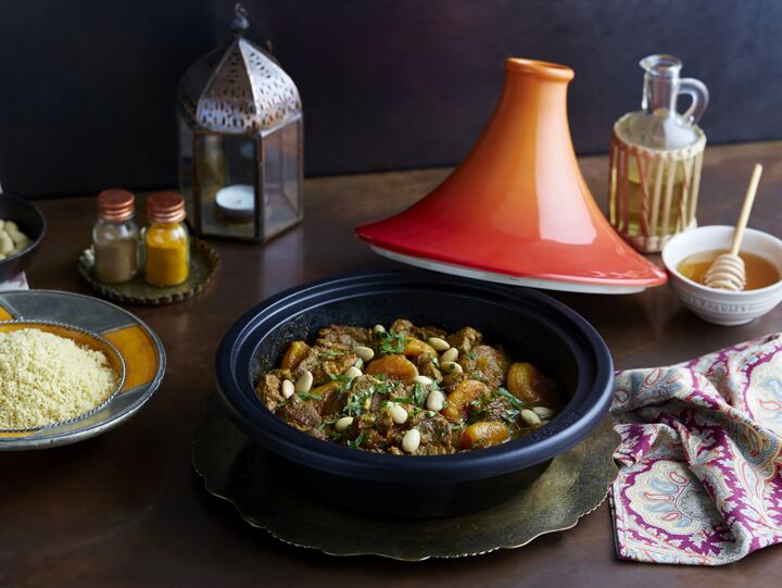 Lamb, Saffron, Apricot and Almond Tagine