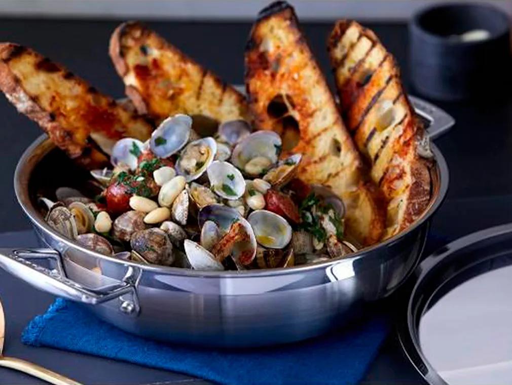 Clams with Chorizo and Cannellini Beans