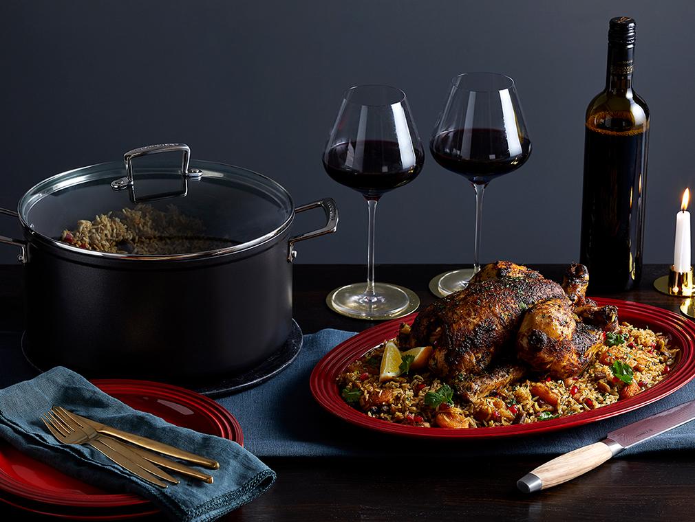 Flavour Revival Moroccan-spiced Chicken with Jewelled Rice