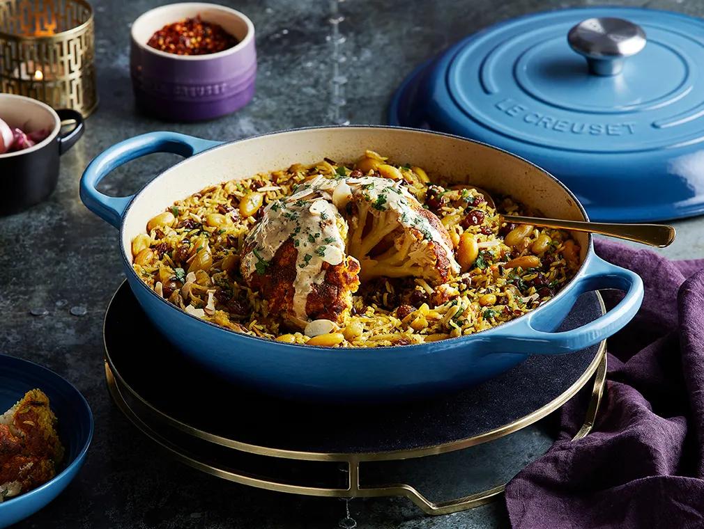 Flavour Revival Whole Roasted Tandoori Cauliflower with Wild Rice