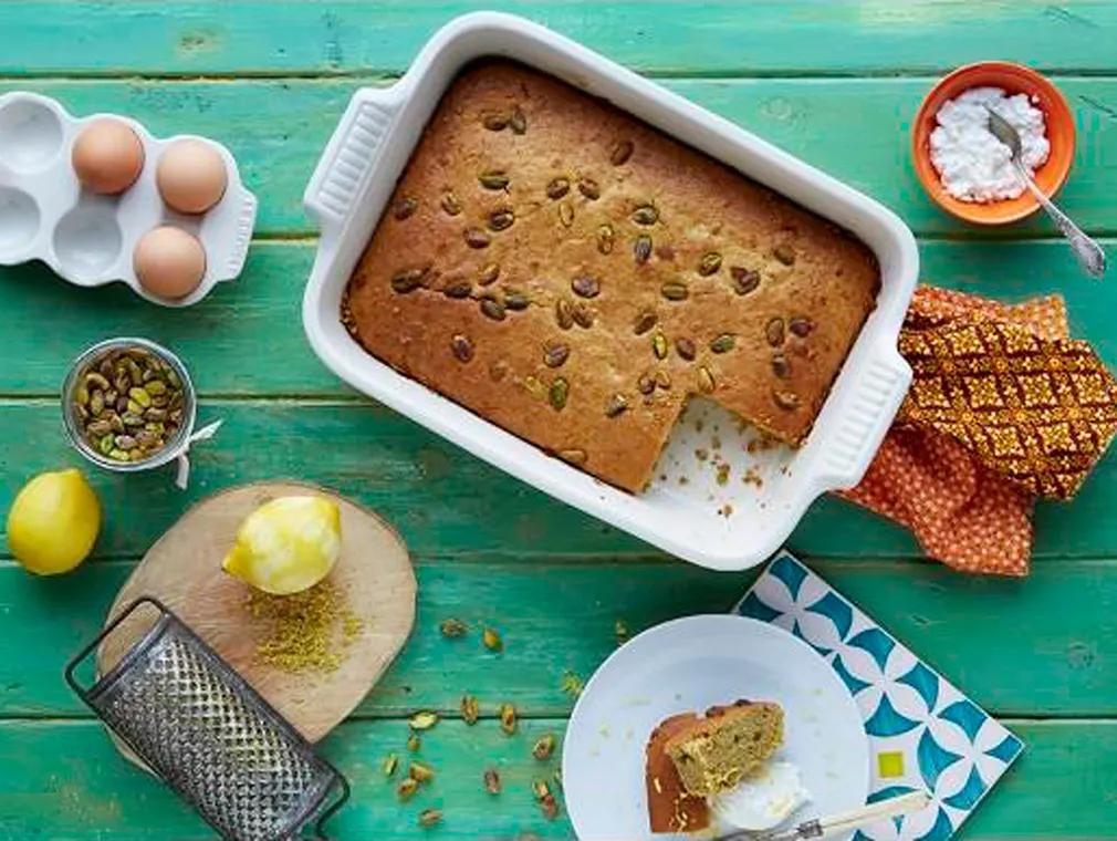 Pistachio, Lemon and Ricotta Cake