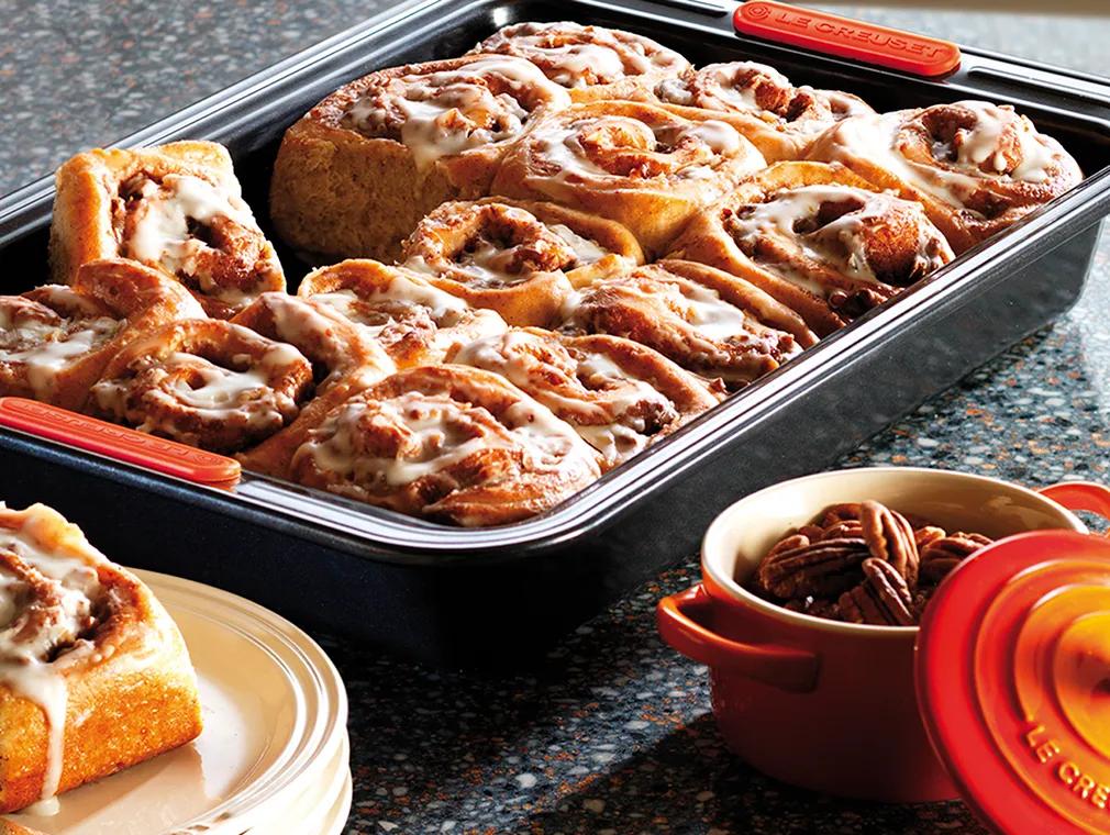 Iced Pecan & Maple Syrup Rolls