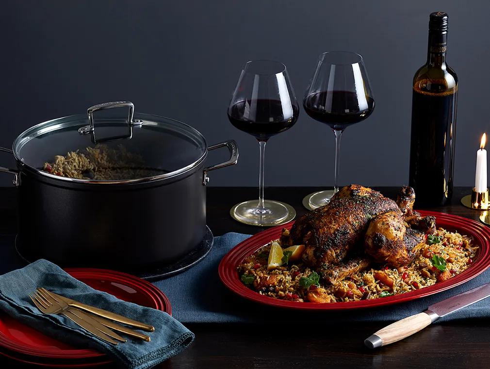 Flavour Revival Moroccan-spiced Chicken with Jewelled Rice
