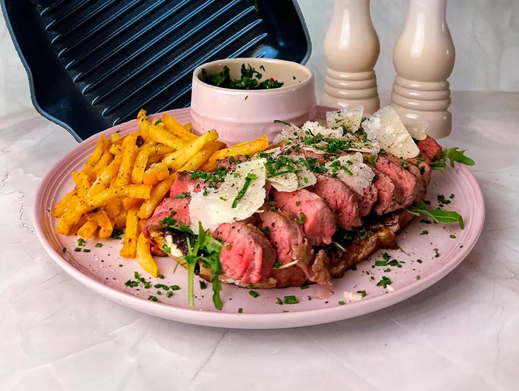 Steak Sandwich with a Chimichurri Sauce