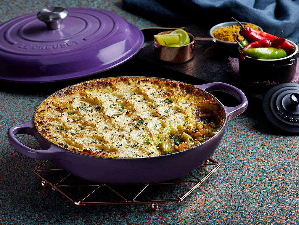 Flavour Revival Curried Fish Pie with Cauliflower and Coconut Mash