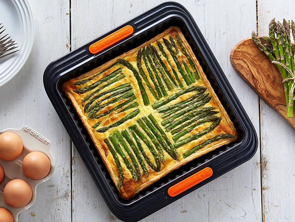 Asparagus and Smoked Pancetta Tart