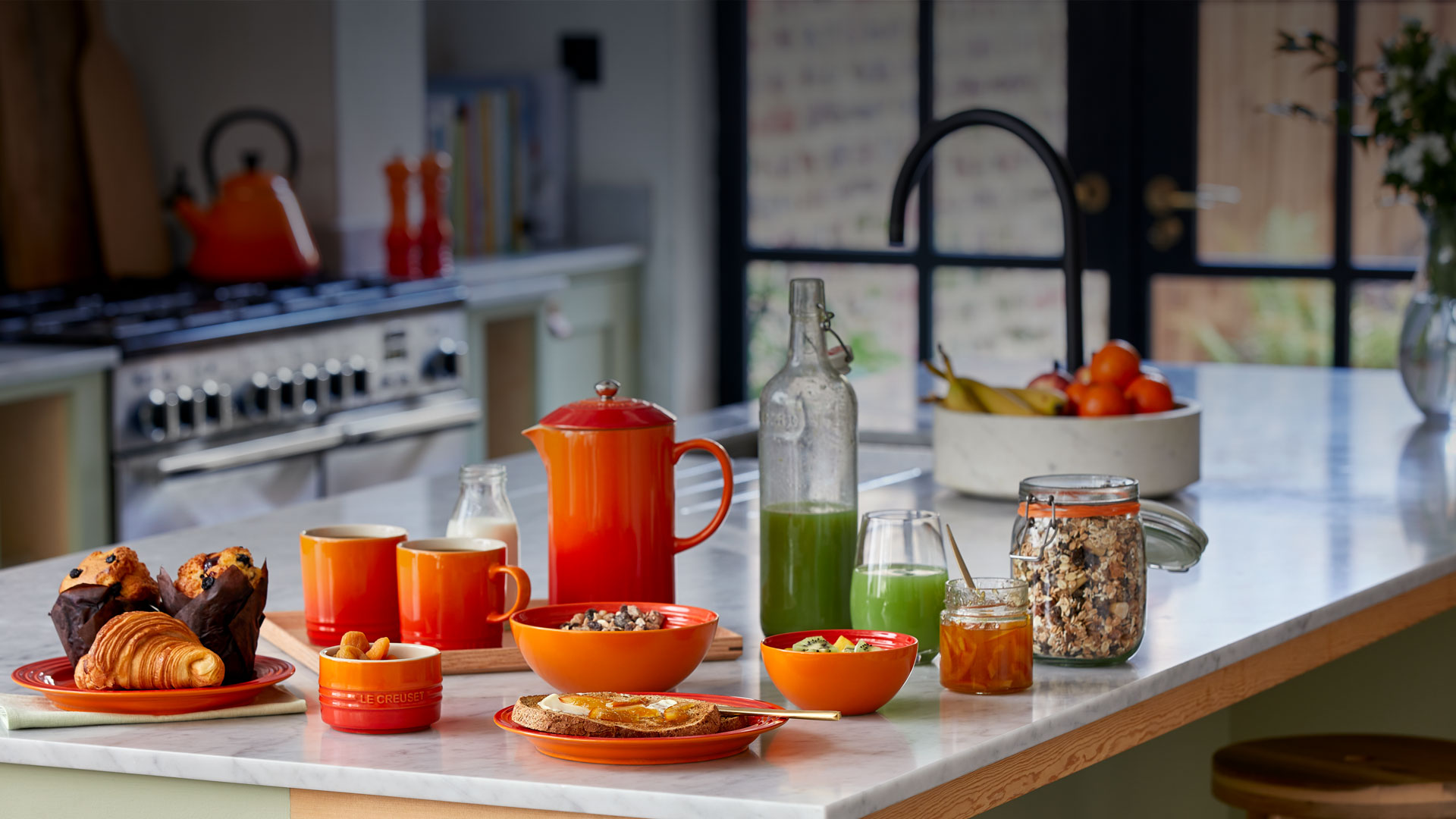 Le Creuset Orange Cookware Sets