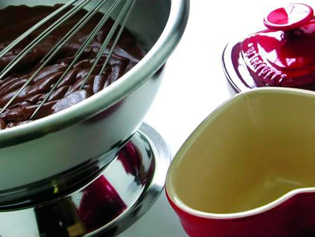 Dark Chocolate Mousse Dessert with French Raspberry liqueur