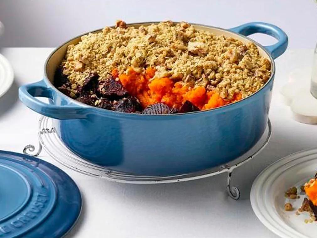 Caramelised Beetroot and Walnut Crumble