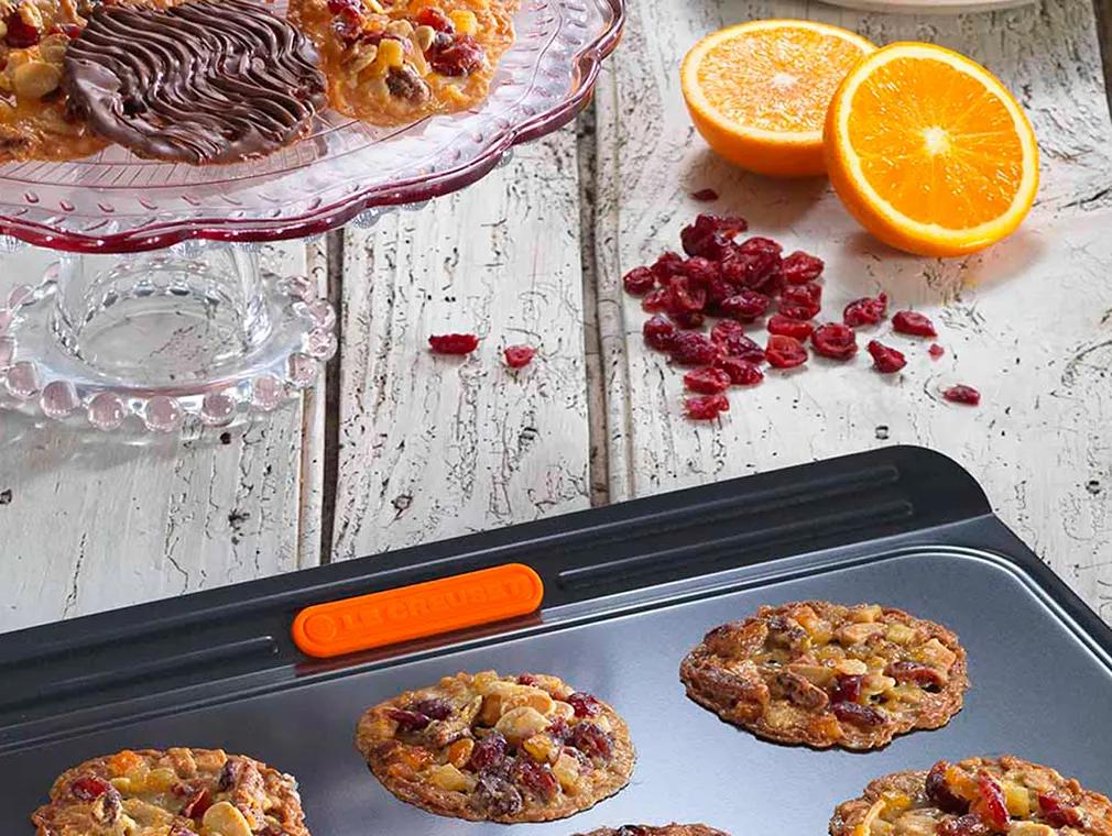 Cranberry, Orange and Pecan Florentines