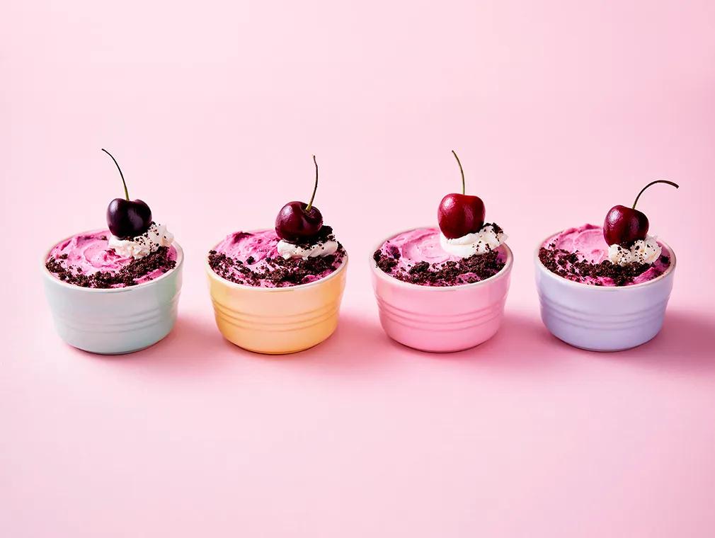 Cherry Mascarpone Mini Cheesecakes