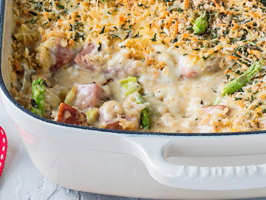 Turkey, Ham and Vegetable Gratin