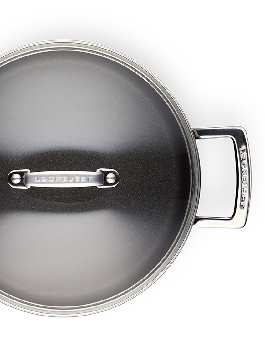 Toughened Non Stick Shallow Casserole with Glass Lid